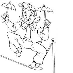 Dibujo para colorear: Acróbata (Carreras y Profesiones) #87242 - Dibujos para Colorear e Imprimir Gratis