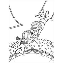 Dibujo para colorear: Acróbata (Carreras y Profesiones) #87254 - Dibujos para Colorear e Imprimir Gratis