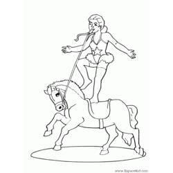 Dibujo para colorear: Acróbata (Carreras y Profesiones) #87257 - Dibujos para Colorear e Imprimir Gratis