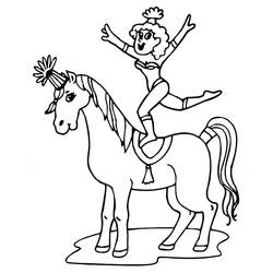 Dibujo para colorear: Acróbata (Carreras y Profesiones) #87258 - Dibujos para Colorear e Imprimir Gratis