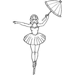 Dibujo para colorear: Acróbata (Carreras y Profesiones) #87268 - Dibujos para Colorear e Imprimir Gratis