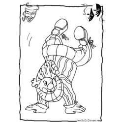 Dibujo para colorear: Acróbata (Carreras y Profesiones) #87270 - Dibujos para Colorear e Imprimir Gratis