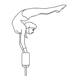 Dibujo para colorear: Acróbata (Carreras y Profesiones) #87271 - Dibujos para Colorear e Imprimir Gratis