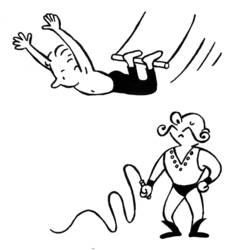 Dibujo para colorear: Acróbata (Carreras y Profesiones) #87277 - Dibujos para Colorear e Imprimir Gratis