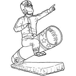 Dibujo para colorear: Acróbata (Carreras y Profesiones) #87281 - Dibujos para Colorear e Imprimir Gratis