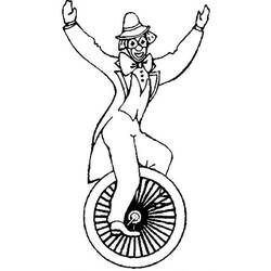 Dibujo para colorear: Acróbata (Carreras y Profesiones) #87302 - Dibujos para Colorear e Imprimir Gratis