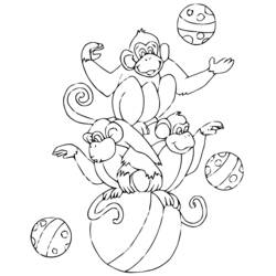 Dibujo para colorear: Acróbata (Carreras y Profesiones) #87315 - Dibujos para Colorear e Imprimir Gratis