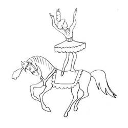 Dibujo para colorear: Acróbata (Carreras y Profesiones) #87491 - Dibujos para Colorear e Imprimir Gratis
