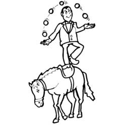 Dibujo para colorear: Acróbata (Carreras y Profesiones) #87509 - Dibujos para Colorear e Imprimir Gratis