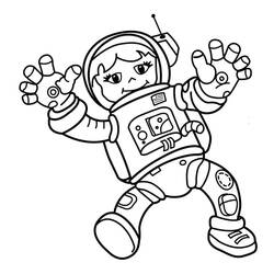 Dibujo para colorear: Astronauta (Carreras y Profesiones) #184414 - Dibujos para Colorear e Imprimir Gratis