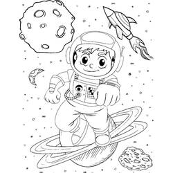 Dibujo para colorear: Astronauta (Carreras y Profesiones) #184418 - Dibujos para Colorear e Imprimir Gratis