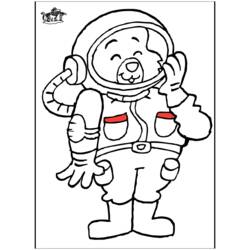 Dibujo para colorear: Astronauta (Carreras y Profesiones) #87603 - Dibujos para Colorear e Imprimir Gratis