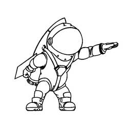 Dibujo para colorear: Astronauta (Carreras y Profesiones) #87608 - Dibujos para Colorear e Imprimir Gratis