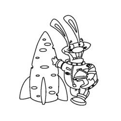 Dibujo para colorear: Astronauta (Carreras y Profesiones) #87609 - Dibujos para Colorear e Imprimir Gratis