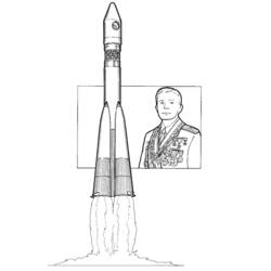 Dibujo para colorear: Astronauta (Carreras y Profesiones) #87613 - Dibujos para Colorear e Imprimir Gratis