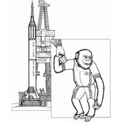 Dibujo para colorear: Astronauta (Carreras y Profesiones) #87624 - Dibujos para Colorear e Imprimir Gratis