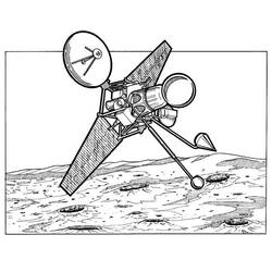 Dibujo para colorear: Astronauta (Carreras y Profesiones) #87653 - Dibujos para Colorear e Imprimir Gratis