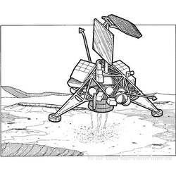 Dibujo para colorear: Astronauta (Carreras y Profesiones) #87664 - Dibujos para Colorear e Imprimir Gratis