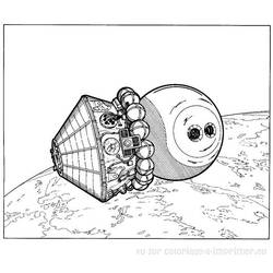 Dibujo para colorear: Astronauta (Carreras y Profesiones) #87670 - Dibujos para Colorear e Imprimir Gratis