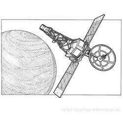 Dibujo para colorear: Astronauta (Carreras y Profesiones) #87680 - Dibujos para Colorear e Imprimir Gratis