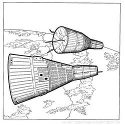 Dibujo para colorear: Astronauta (Carreras y Profesiones) #87699 - Dibujos para Colorear e Imprimir Gratis