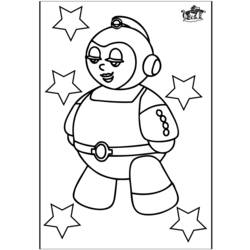 Dibujo para colorear: Astronauta (Carreras y Profesiones) #87910 - Dibujos para Colorear e Imprimir Gratis