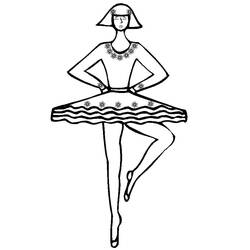 Dibujo Bailarín (Carreras y Profesiones) #179154 para imprimir y colorear