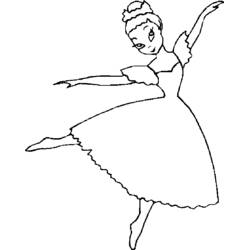 Dibujo para colorear: Bailarín (Carreras y Profesiones) #92110 - Dibujos para Colorear e Imprimir Gratis