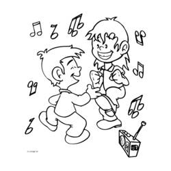 Dibujo para colorear: Bailarín (Carreras y Profesiones) #92116 - Dibujos para Colorear e Imprimir Gratis
