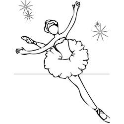 Dibujo para colorear: Bailarín (Carreras y Profesiones) #92117 - Dibujos para Colorear e Imprimir Gratis
