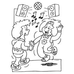 Dibujo para colorear: Bailarín (Carreras y Profesiones) #92125 - Dibujos para Colorear e Imprimir Gratis