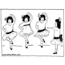 Dibujo Bailarín (Carreras y Profesiones) #92131 para imprimir y colorear