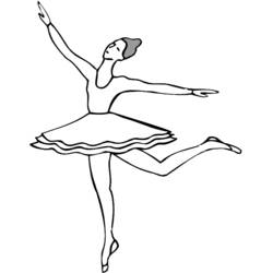Dibujo para colorear: Bailarín (Carreras y Profesiones) #92132 - Dibujos para Colorear e Imprimir Gratis