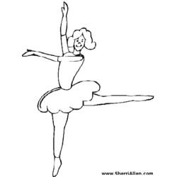 Dibujo Bailarín (Carreras y Profesiones) #92139 para imprimir y colorear