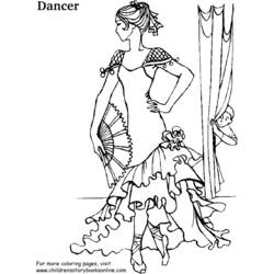 Dibujo Bailarín (Carreras y Profesiones) #92149 para imprimir y colorear