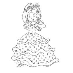 Dibujo para colorear: Bailarín (Carreras y Profesiones) #92161 - Dibujos para Colorear e Imprimir Gratis
