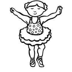 Dibujo para colorear: Bailarín (Carreras y Profesiones) #92164 - Dibujos para Colorear e Imprimir Gratis