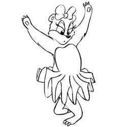 Dibujo Bailarín (Carreras y Profesiones) #92199 para imprimir y colorear