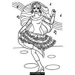 Dibujo Bailarín (Carreras y Profesiones) #92243 para imprimir y colorear