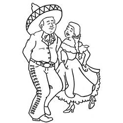 Dibujo para colorear: Bailarín (Carreras y Profesiones) #92297 - Dibujos para Colorear e Imprimir Gratis