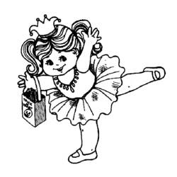 Dibujo para colorear: Bailarín (Carreras y Profesiones) #92317 - Dibujos para Colorear e Imprimir Gratis