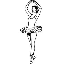 Dibujo para colorear: Bailarín (Carreras y Profesiones) #92319 - Dibujos para Colorear e Imprimir Gratis