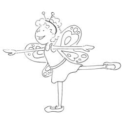 Dibujo para colorear: Bailarín (Carreras y Profesiones) #92329 - Dibujos para Colorear e Imprimir Gratis