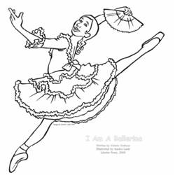 Dibujo para colorear: Bailarín (Carreras y Profesiones) #92334 - Dibujos para Colorear e Imprimir Gratis