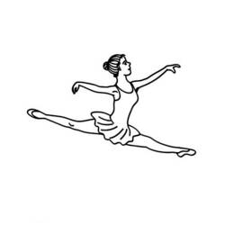 Dibujo para colorear: Bailarín (Carreras y Profesiones) #92372 - Dibujos para Colorear e Imprimir Gratis