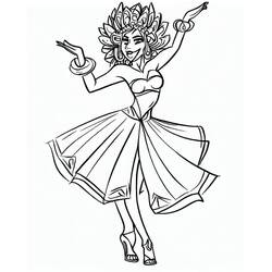 Dibujo para colorear: Bailarín de Samba Brasileño (Carreras y Profesiones) #191775 - Dibujos para Colorear e Imprimir Gratis