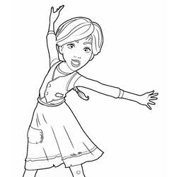 Dibujo para colorear: Bailarina (Carreras y Profesiones) #195051 - Dibujos para Colorear e Imprimir Gratis