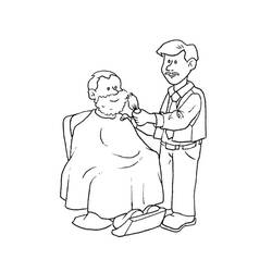 Dibujos para colorear: Barbero - Dibujos para Colorear e Imprimir Gratis