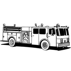 Dibujo para colorear: Bombero (Carreras y Profesiones) #105519 - Dibujos para Colorear e Imprimir Gratis