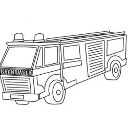 Dibujo para colorear: Bombero (Carreras y Profesiones) #105537 - Dibujos para Colorear e Imprimir Gratis